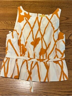 Maeve Peplum Top Blouse Xs